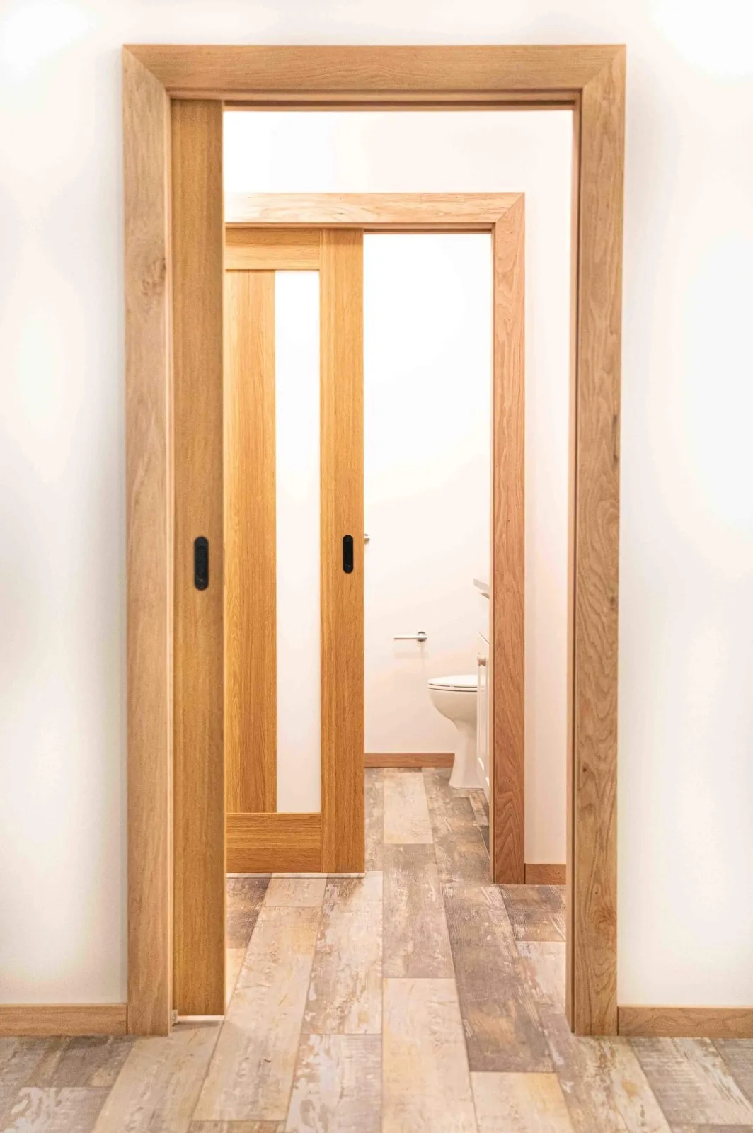 Bespoke oak interior door system